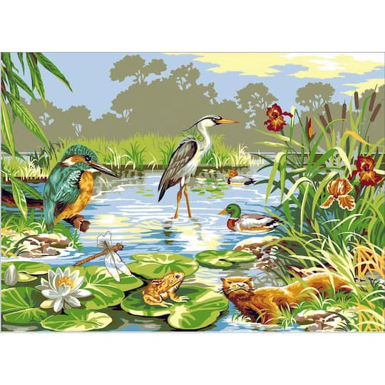 Seg De Paris Life in the Marshes Printed Tapestry Canvas